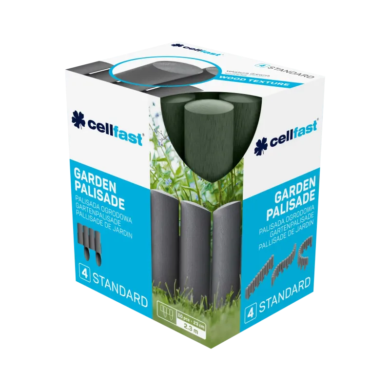 Декоративный садовый заборчик для клумбы Cellfast 4 STANDARD 34-042 Зеленый